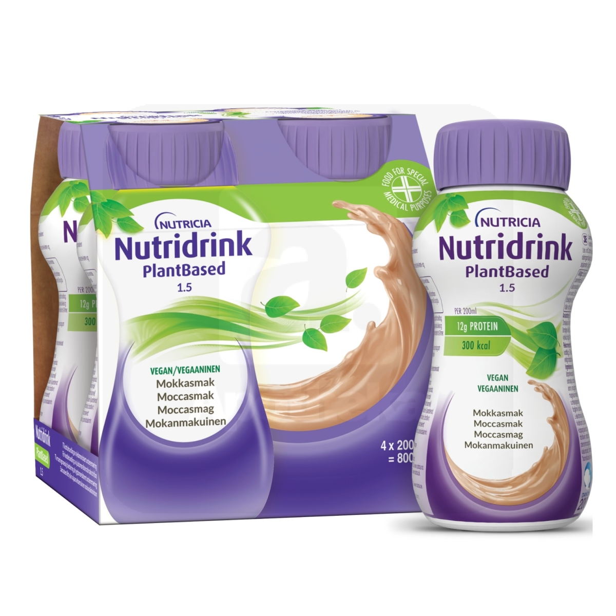 NUTRIDRINK PLANTBASED MOKKA-KOHVIMAITSELINE 200ML N4 - Tootepilt