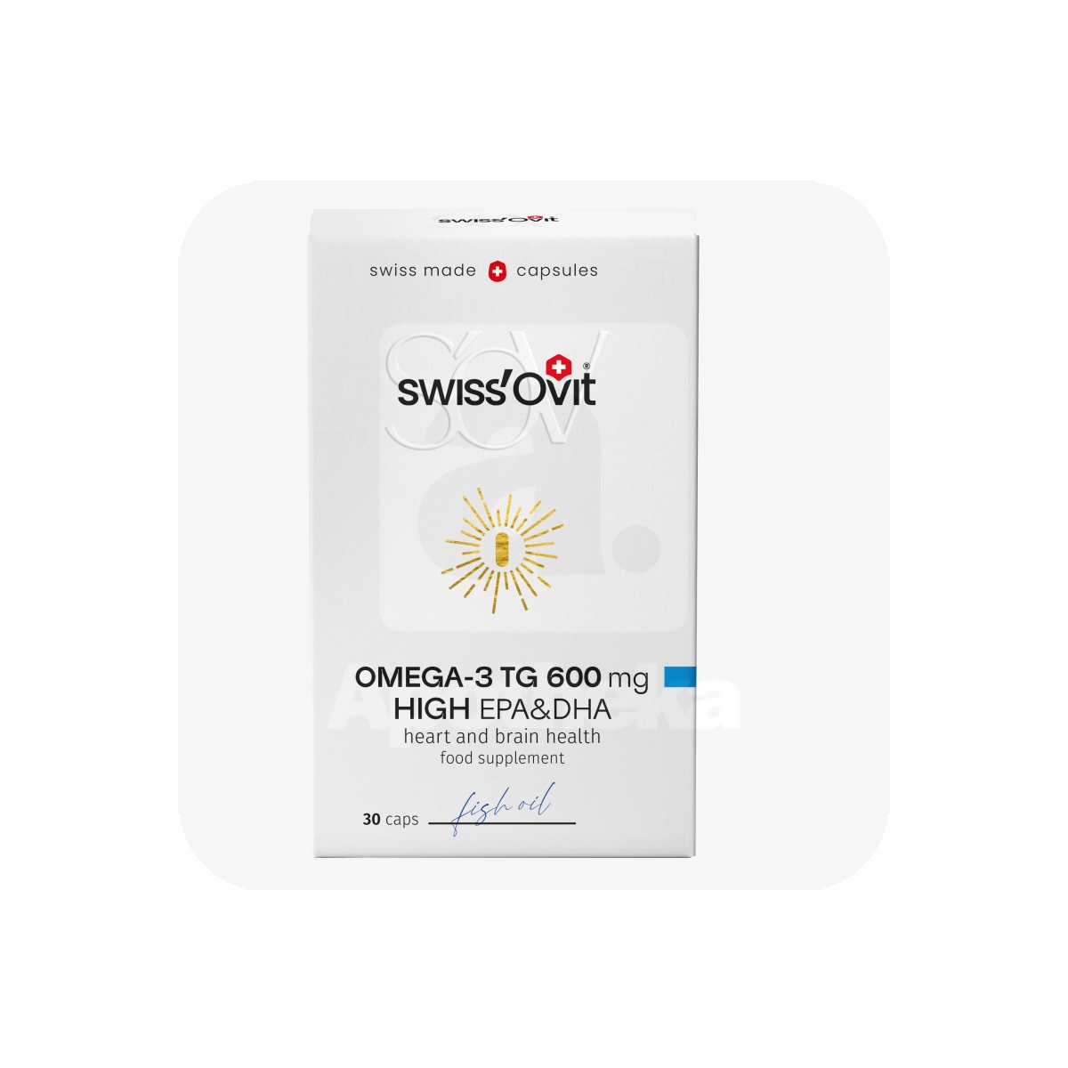 SWISSOVIT OMEGA-3 TG KALAÕLI KAPSLID 600MG N30 - Tootepilt