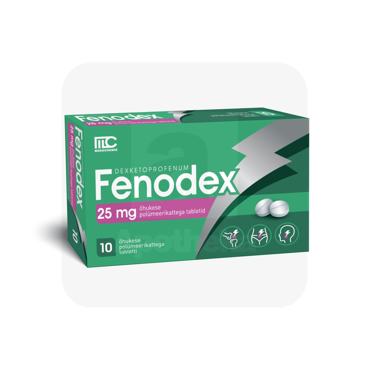 FENODEX KATTEGA TBL 25MG N10 - Tootepilt