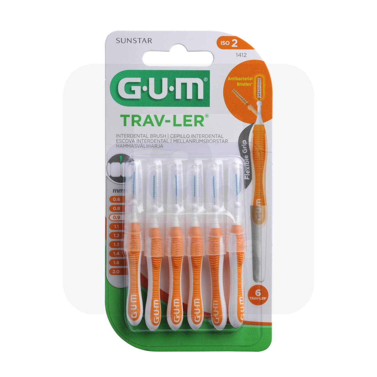 GUM HAMBAVAHEHARI TRAV-LER SILINDER 0,9MM N6 - Tootepilt