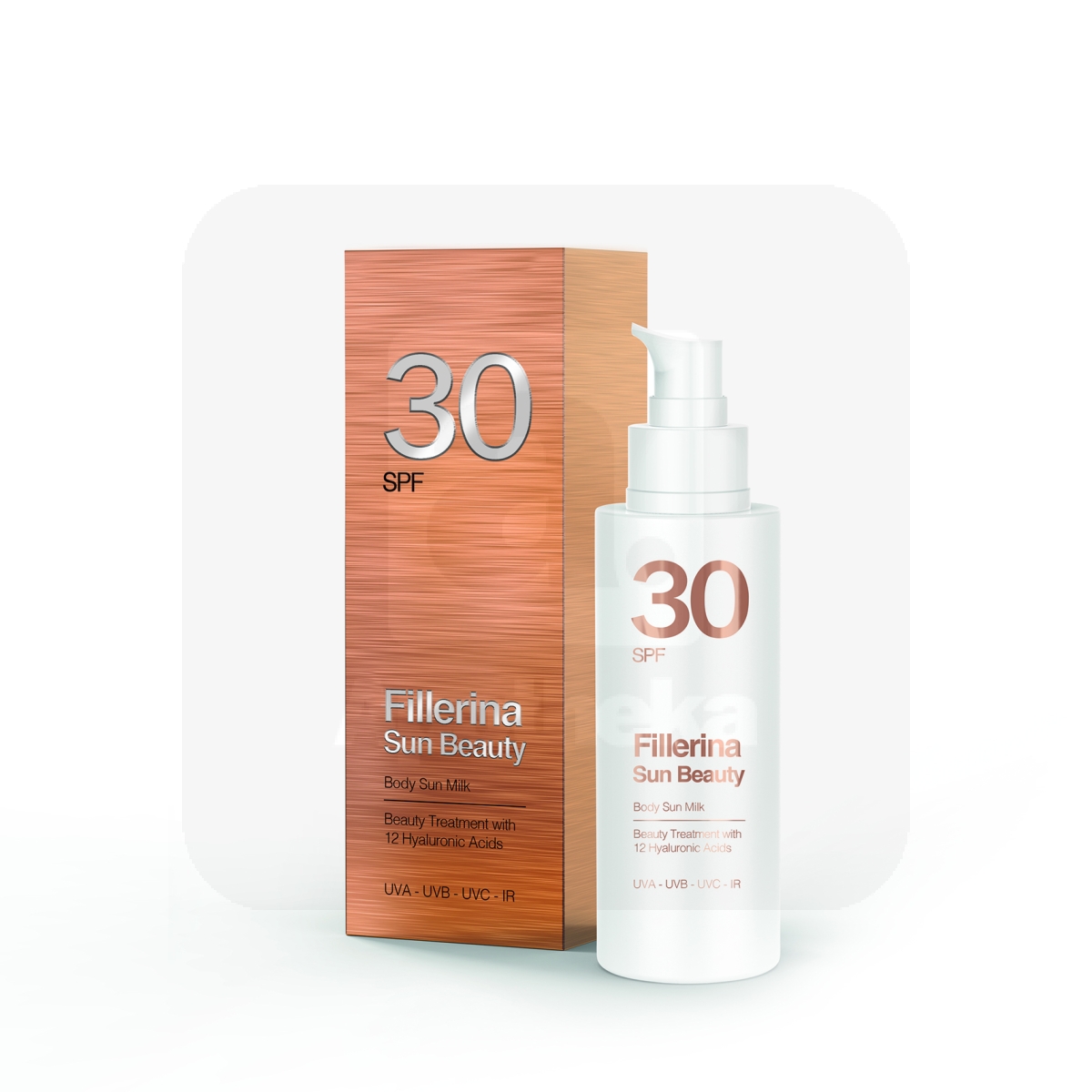 FILLERINA SUN PÄIKESEKAITSEPIIM KEHALE SPF30 150ML - Tootepilt 1