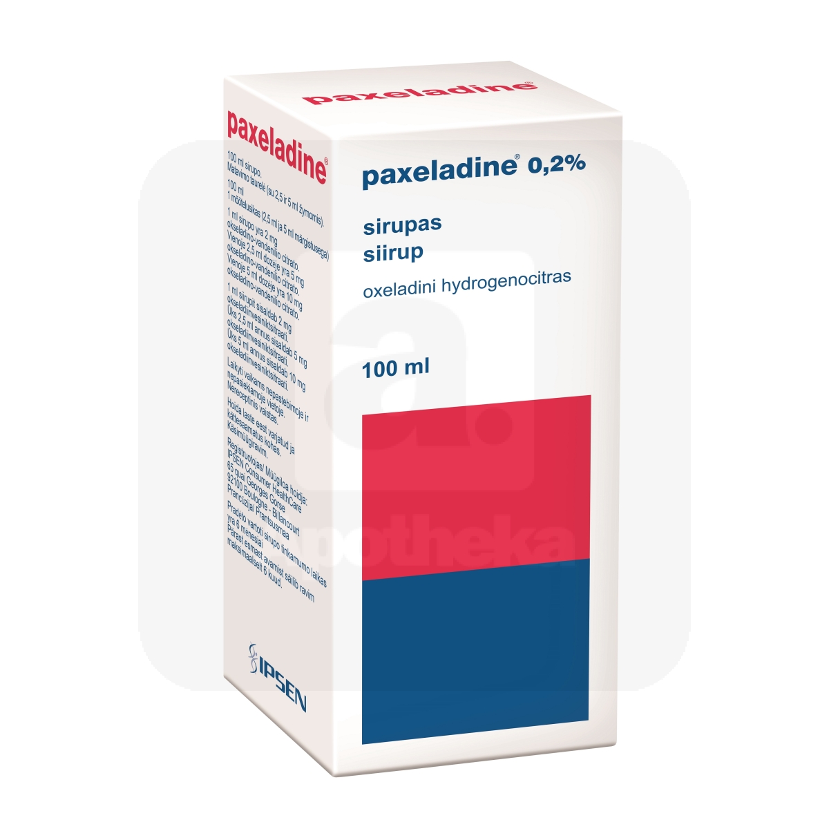 PAXELADINE SIIRUP 2MG/ML 100ML - Tootepilt