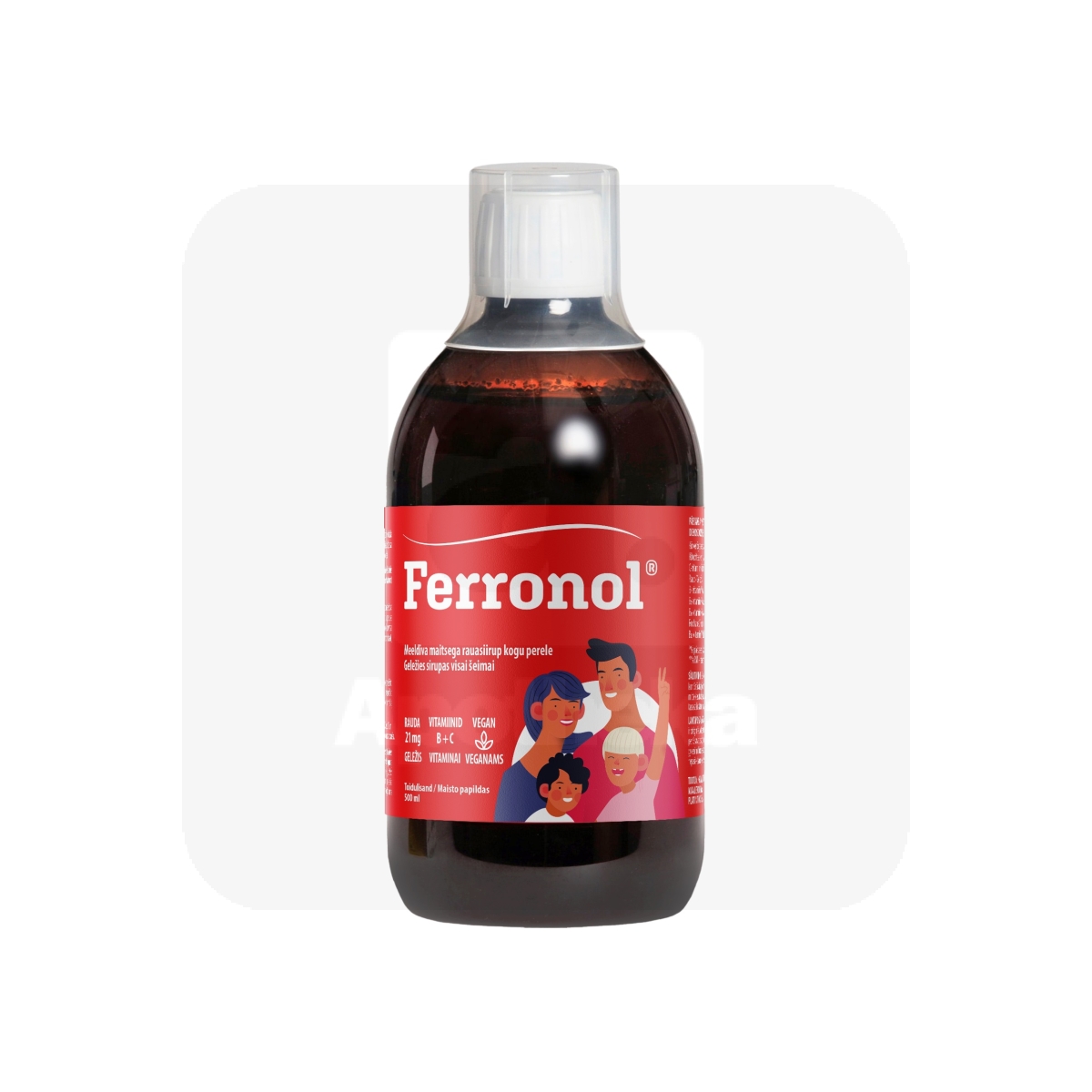 FERRONOL RAUASIIRUP 500ML - Tootepilt