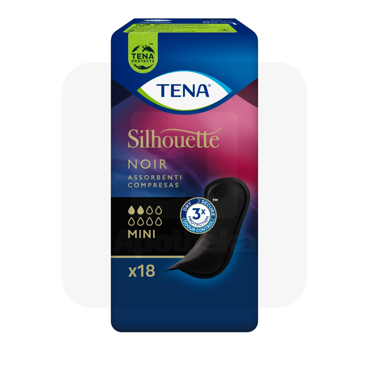 TENA SILHOUETTE NOIR MINI PESUKAITSE N18 - Tootepilt