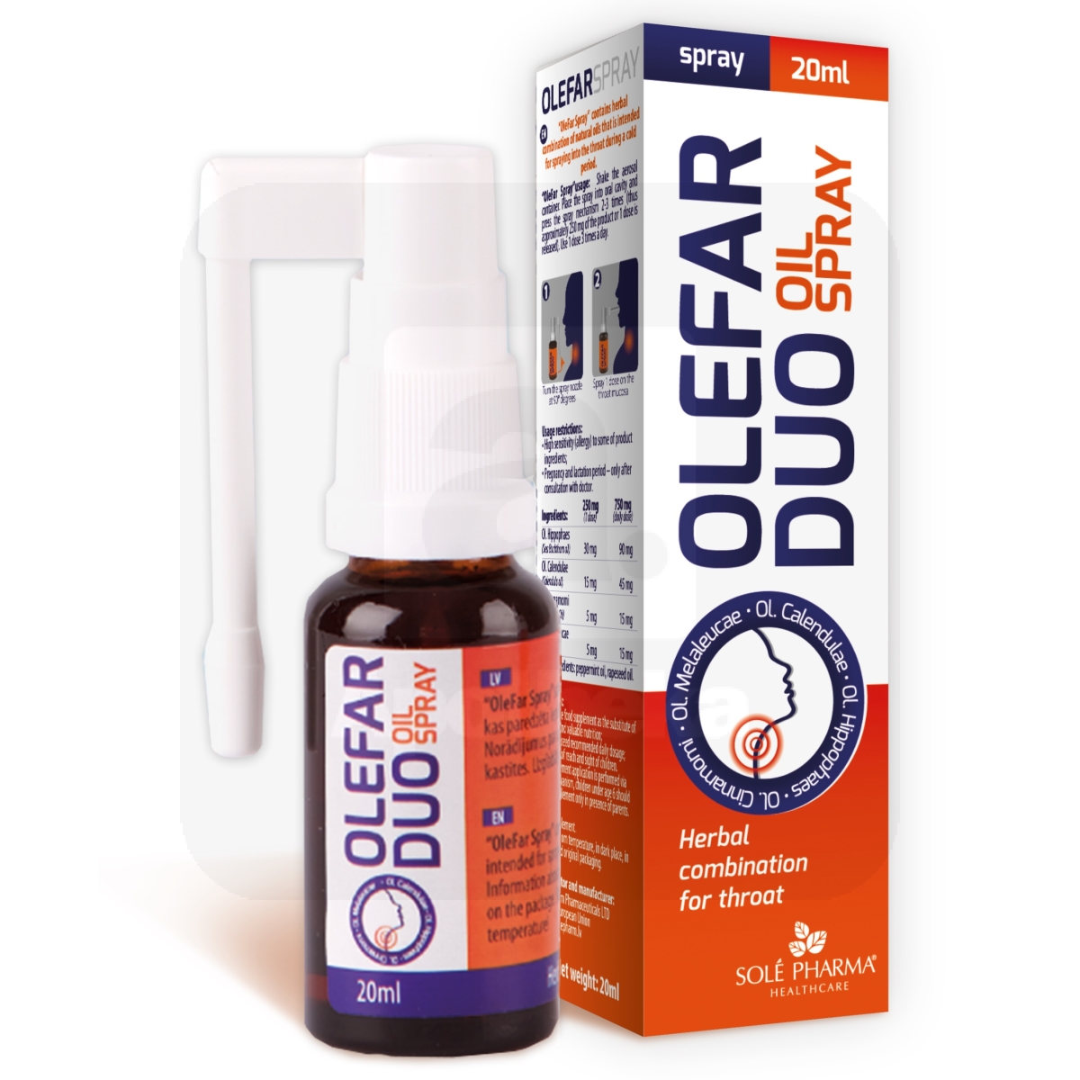 OLEFAR DUO KURGUPIHUSTI 20ML - Tootepilt