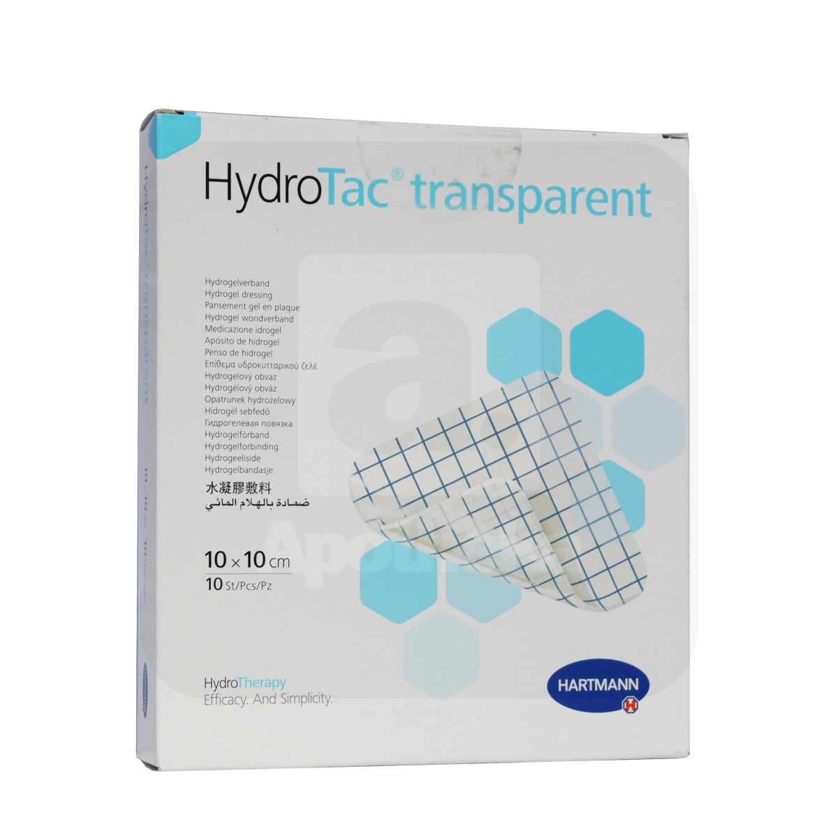 HYDROTAC TRANSPARENT HAAVASIDE 10X10CM N10 - Tootepilt