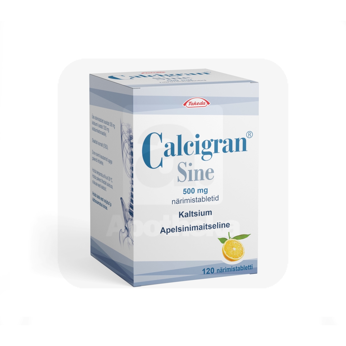 CALCIGRAN SINE NÄRIMISTBL 1250MG N120 - Tootepilt