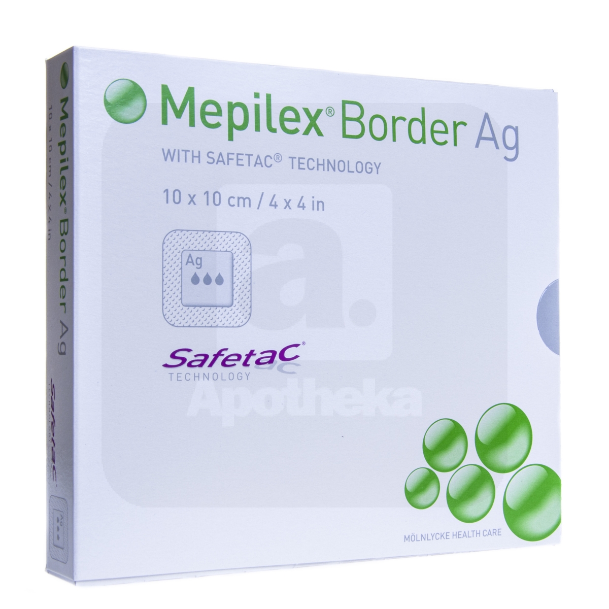 MEPILEX BORDER AG 10X10CM N5