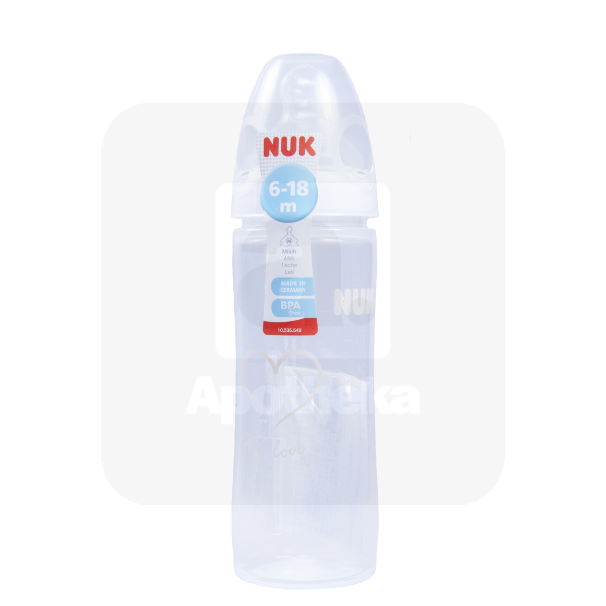 NUK FC+ LUTIPUDEL 2 CLASSIC (SILIK) 6-18 KUUD 250ML - Tootepilt