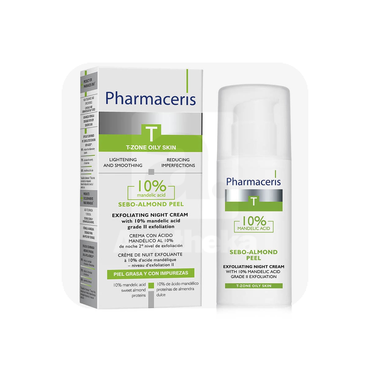 PHARMACERIS T SEBO-ALMOND PEEL ÖÖKREEM KOORIV 50ML - Tootepilt 1