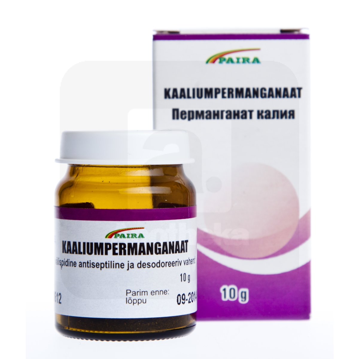 KAALIUMPERMANGANAAT 10G (PAIRA) - Tootepilt