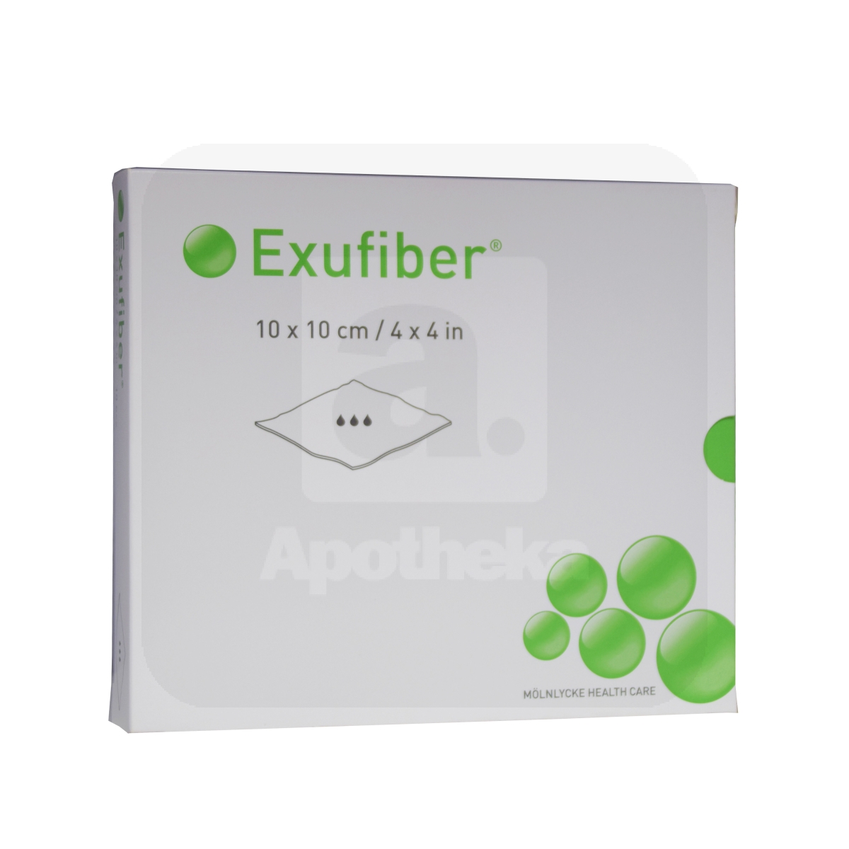 EXUFIBER 10X10CM N10 STER - Tootepilt