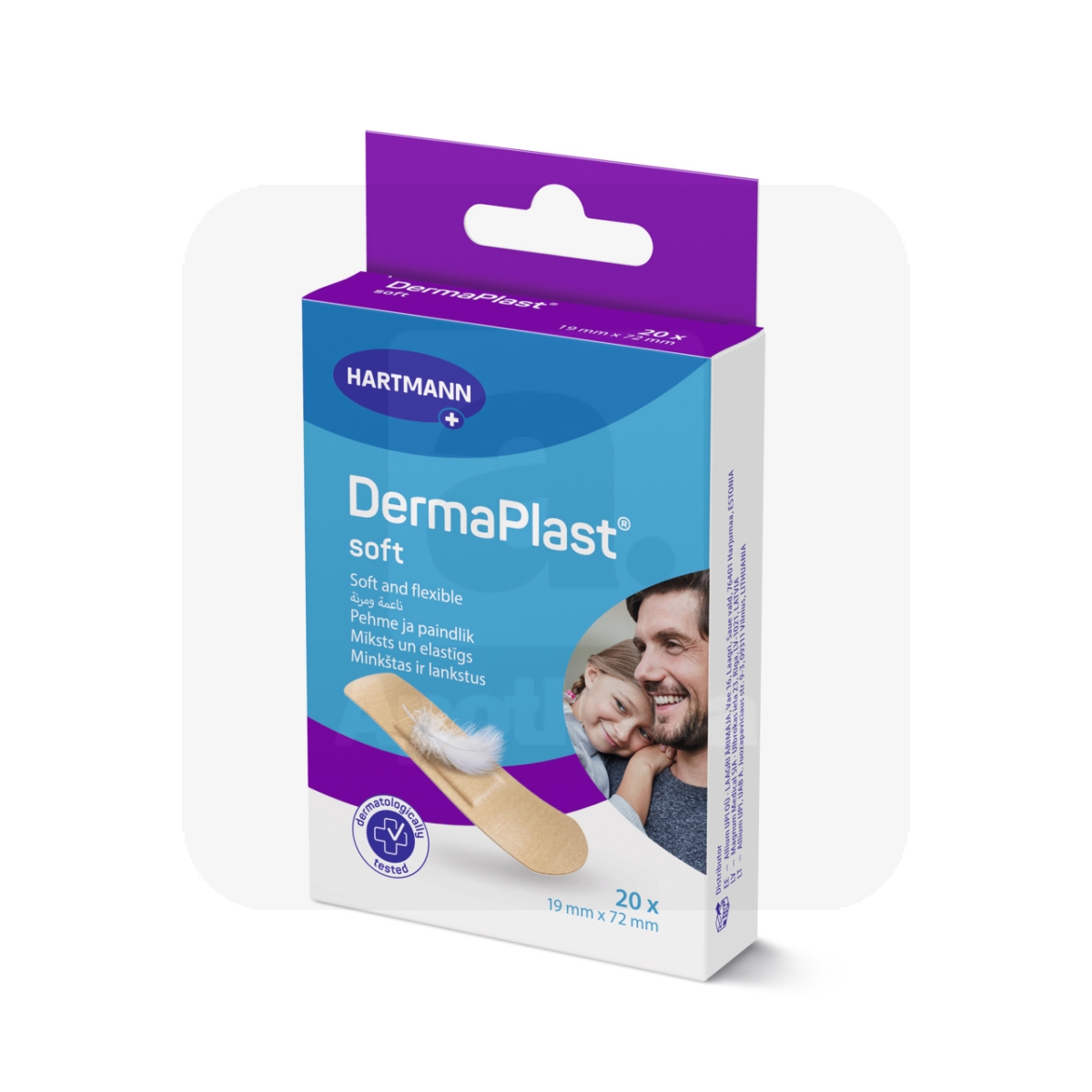 DERMAPLAST PLAASTRID SOFT 19X72MM N20