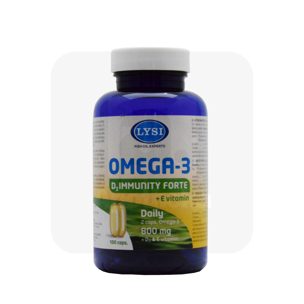 LYSI OMEGA-3 IMMUNITY FORTE KAPSLID N100