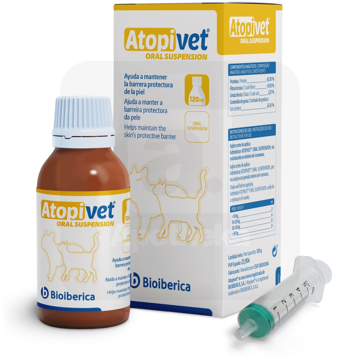 Bioiberica Atopivet suukaudne susp. 120 ml - Tootepilt