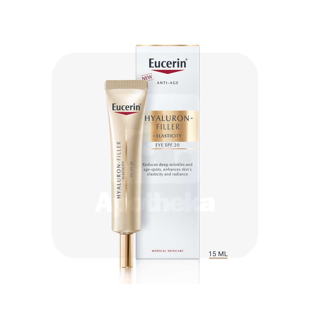 EUCERIN HYALURON FILLER+ELASTICITY SILMAÜMBRUSKREEM 15ML - Tootepilt