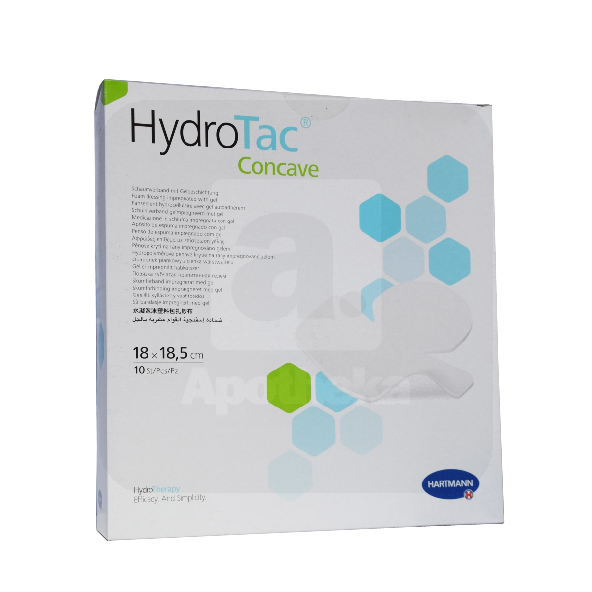 HYDROTAC CONCAVE HAAVASIDE KANNALE 18X18,5CM N10 - Tootepilt