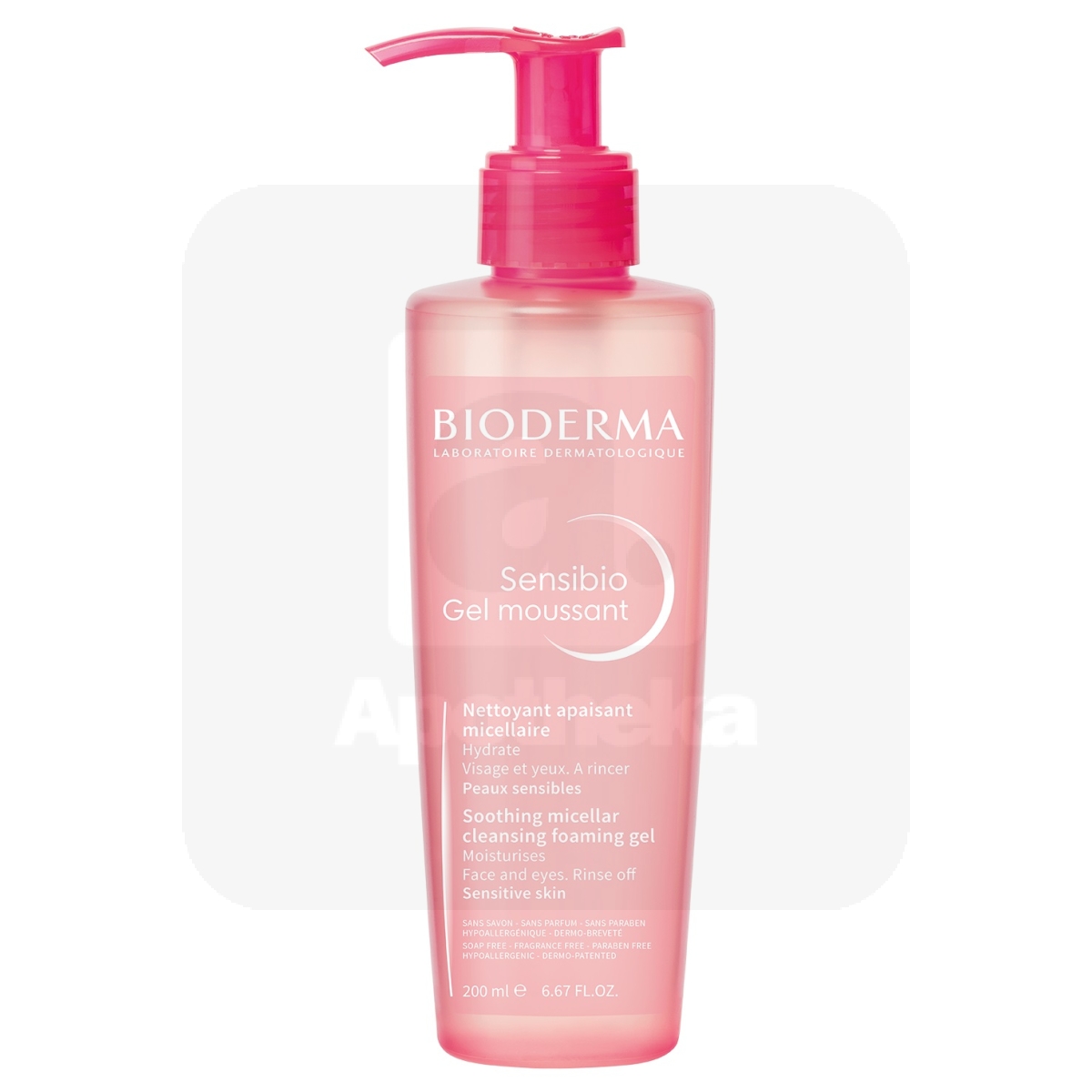 BIODERMA SENSIBIO NÄOPESUGEEL TUNDLIKULE NAHALE 200ML - Tootepilt