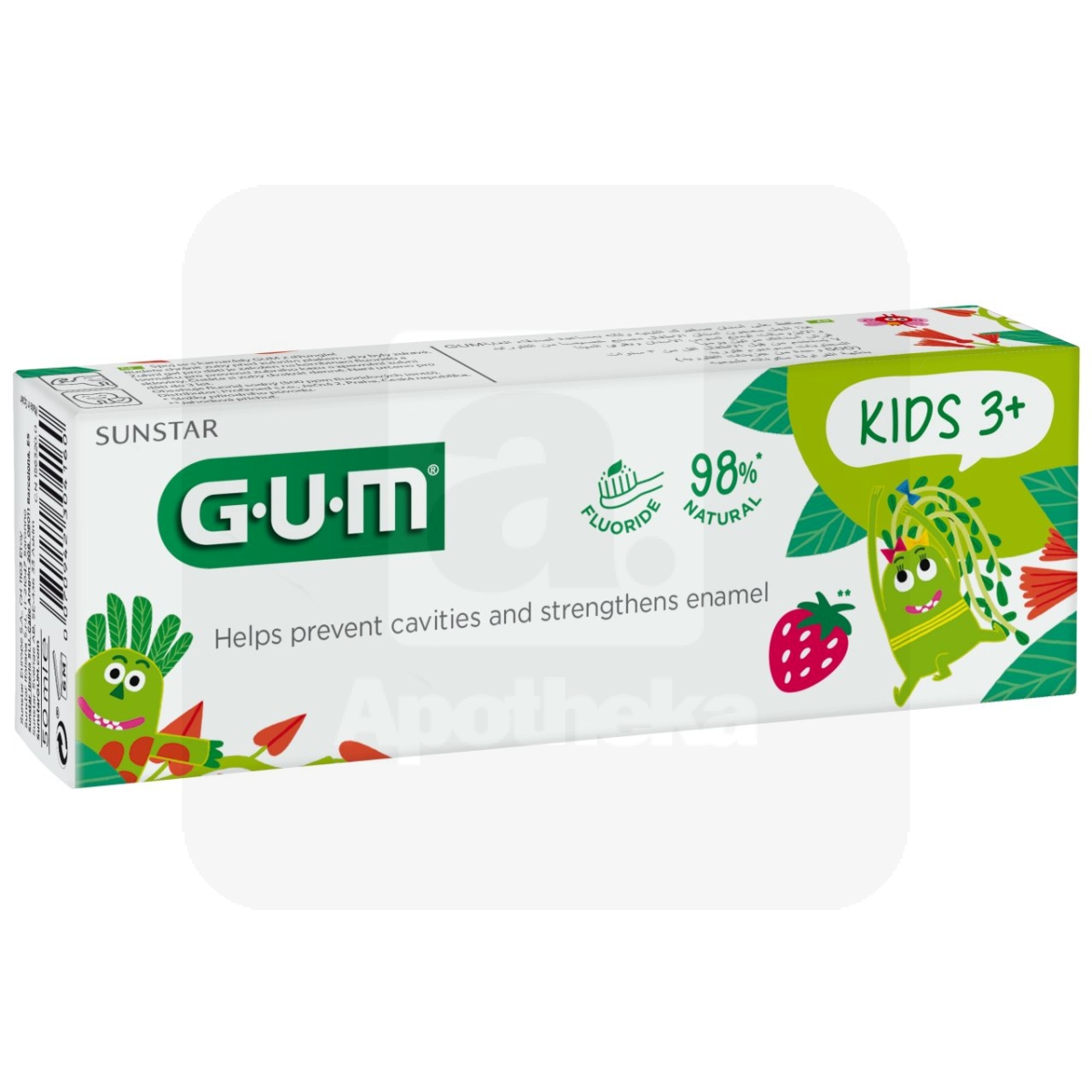 GUM HAMBAPASTA-GEEL LASTELE 50ML 3+ A - Tootepilt