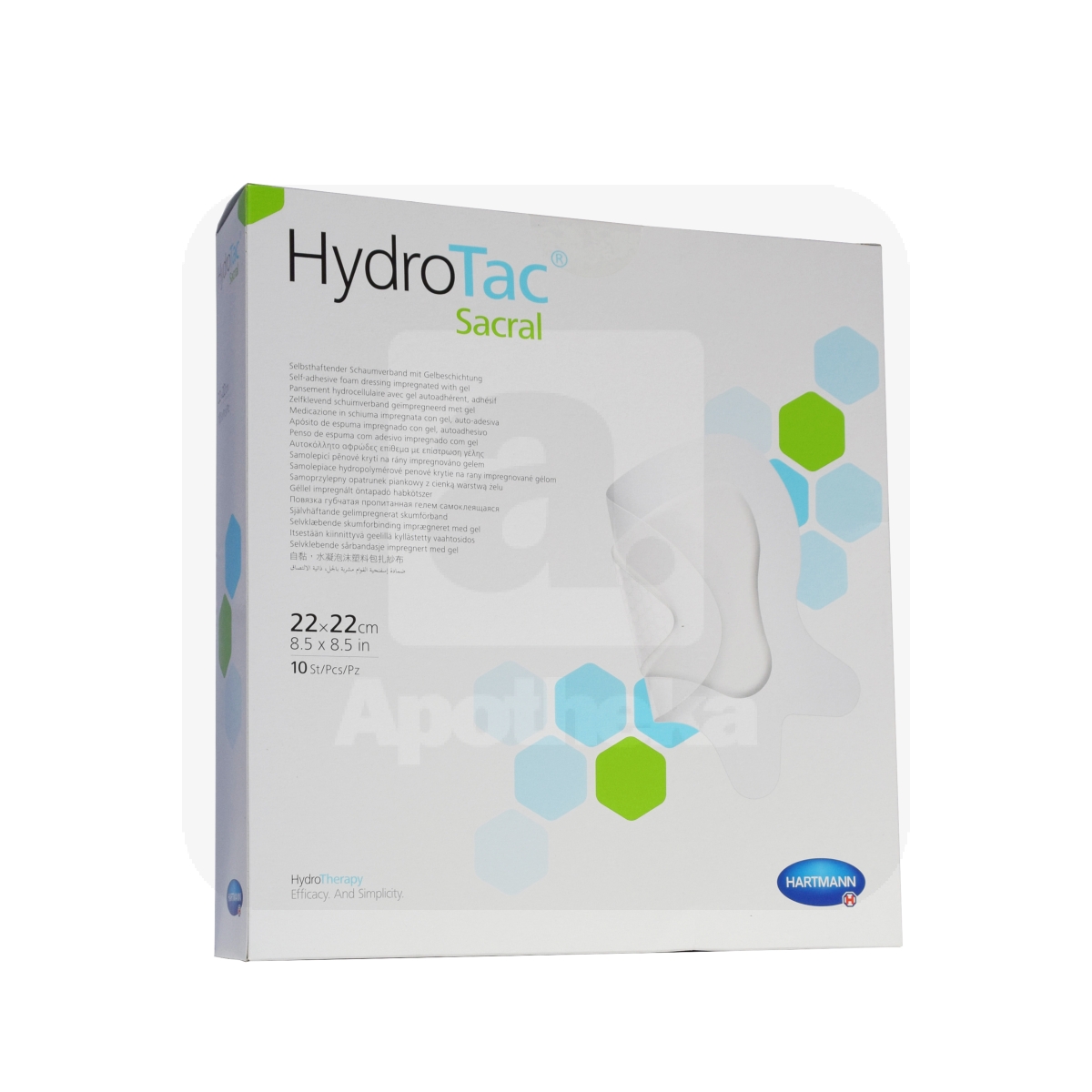 HYDROTAC SACRAL HAAVASIDE 22X22CM N10 - Tootepilt