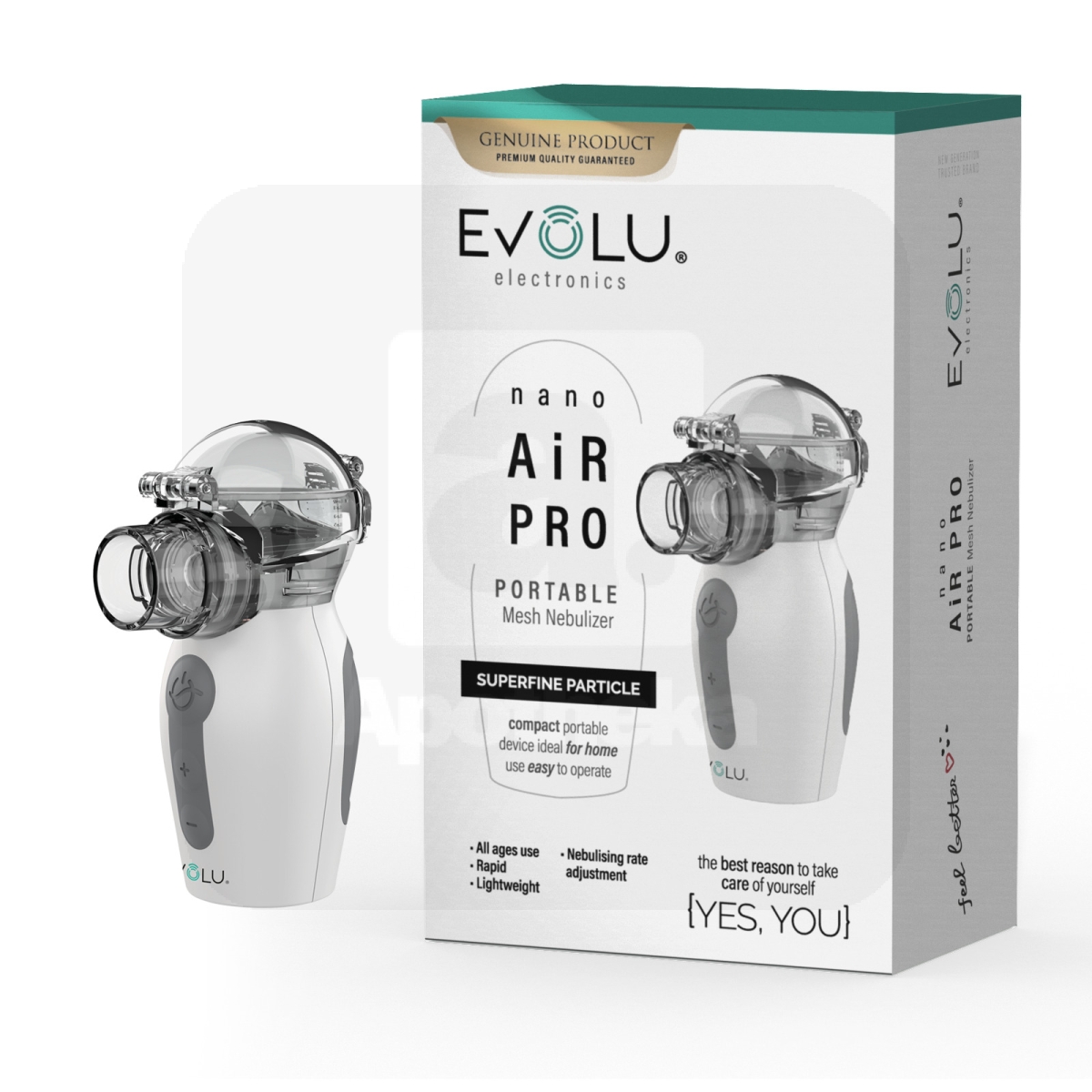 INHALAATOR EVOLU NANO AIR PRO AEROCENTRE - Tootepilt