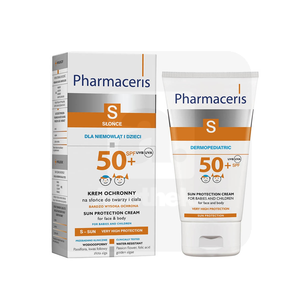 PHARMACERIS S PÄIKESEKAITSEKREEM LASTELE SPF50+ 125ML - Tootepilt