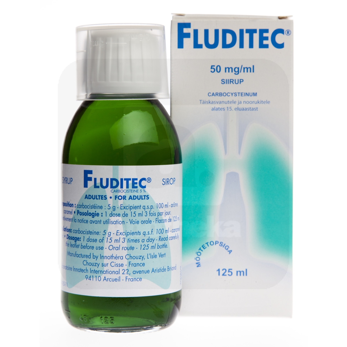 FLUDITEC SIR 50MG/ML 125ML - Tootepilt