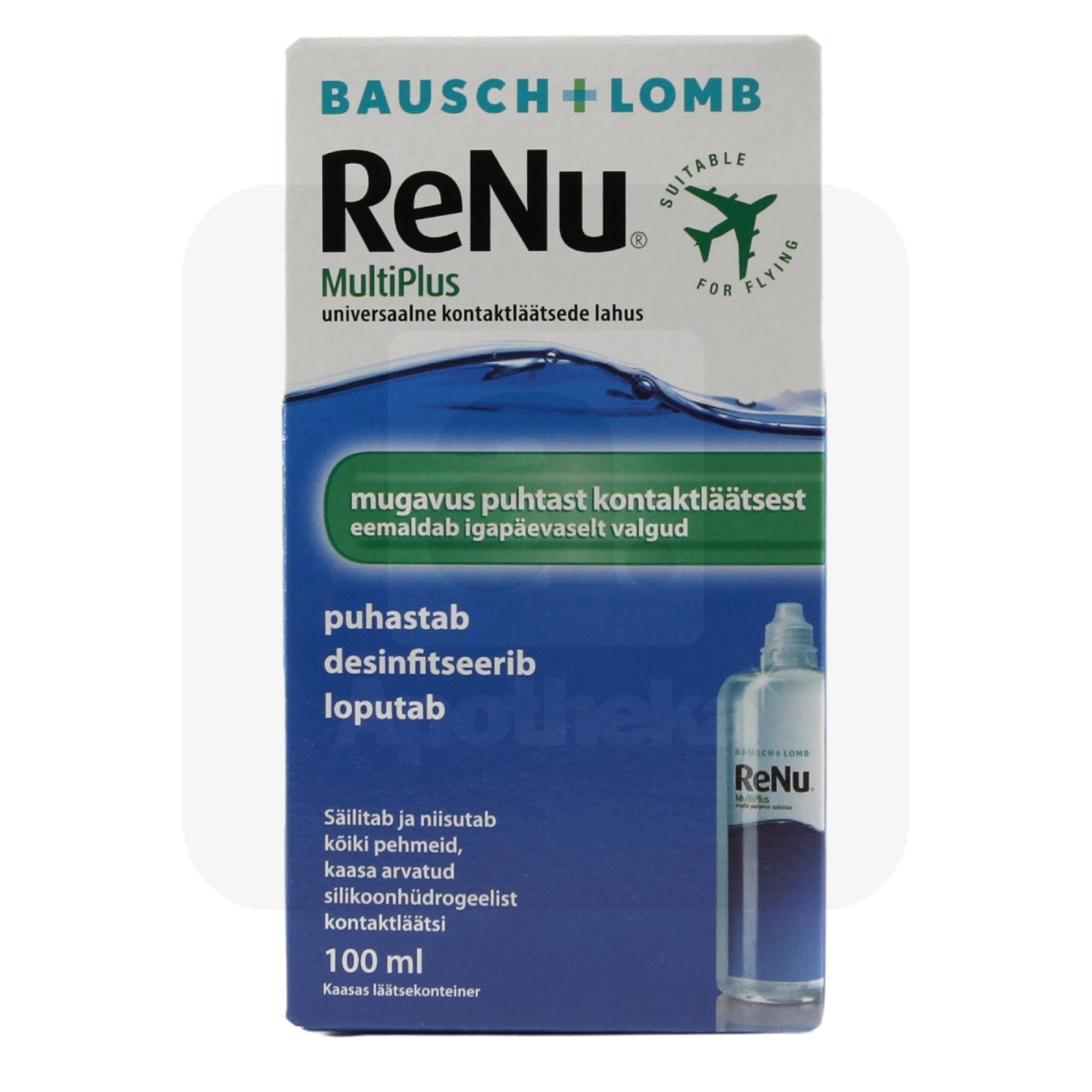 BAUSCH&LOMB RENU MULTIPLUS 100ML (KONTAKTLÄÄTSEDE DES.LAH)