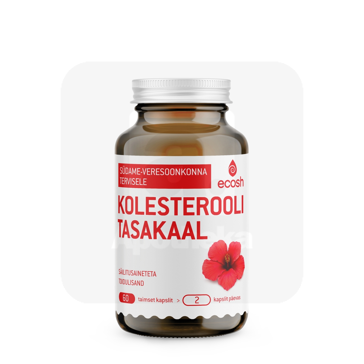 ECOSH KOLESTEROOLI TASAKAAL KAPSLID N60 - Tootepilt