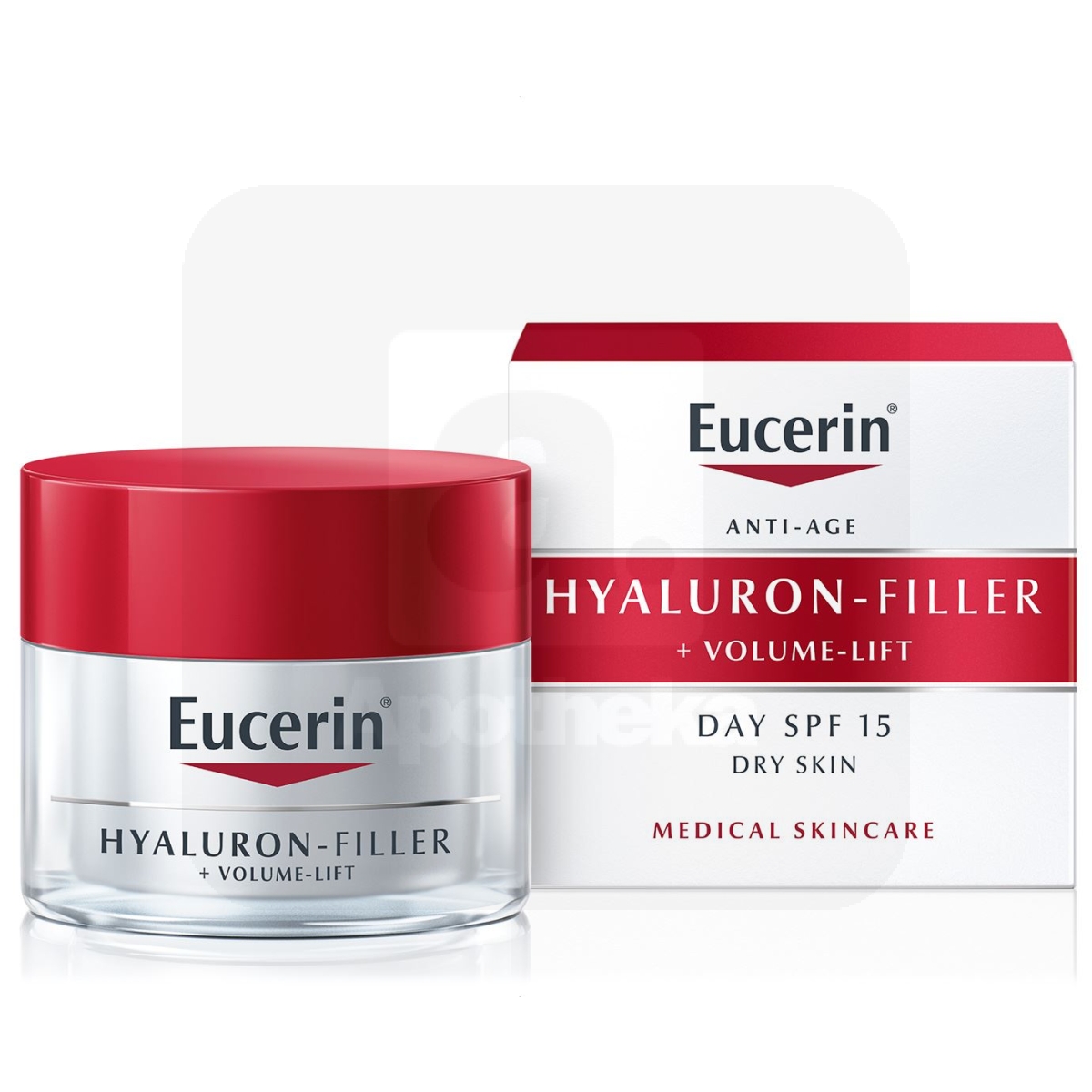 EUCERIN HYALURON FILLER+VOLUME PÄEVAKREEM KUIVALE NAHALE 50ML - Tootepilt