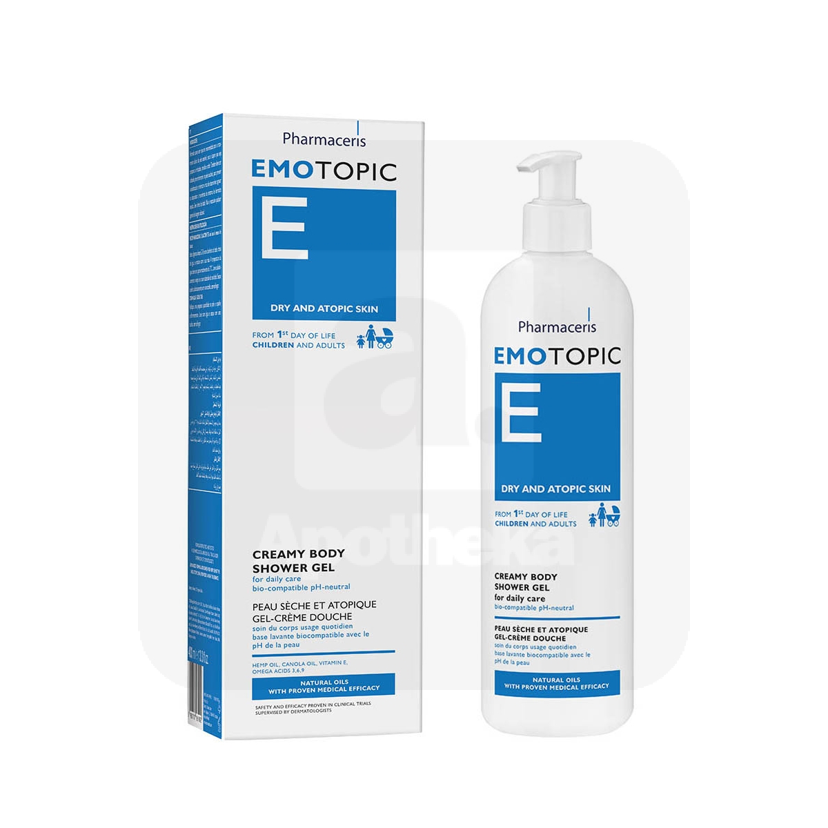 PHARMACERIS E EMOTOPIC DUSHIGEEL KREEMJAS 400ML - Tootepilt