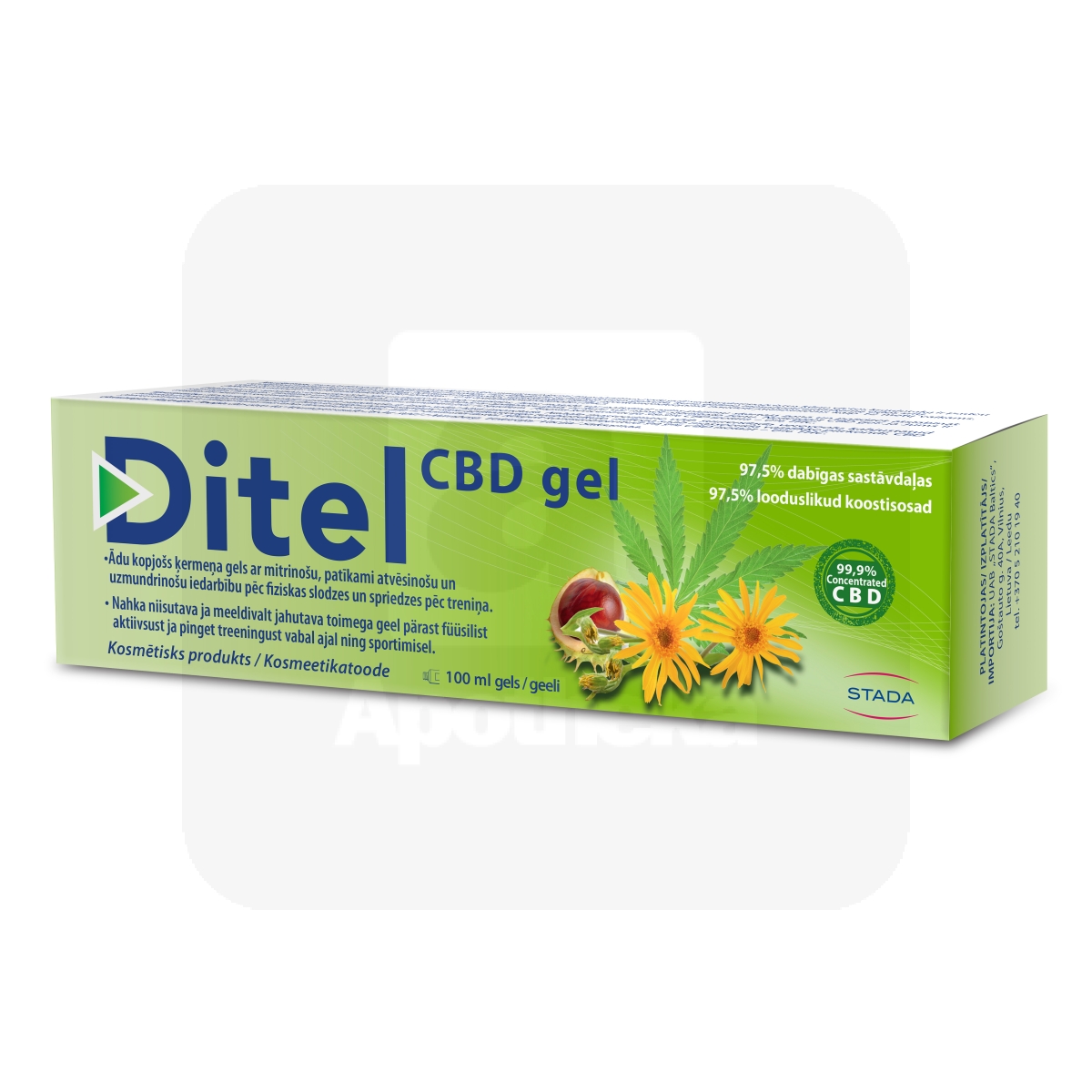 DITEL CBD GEEL 100ML - Tootepilt