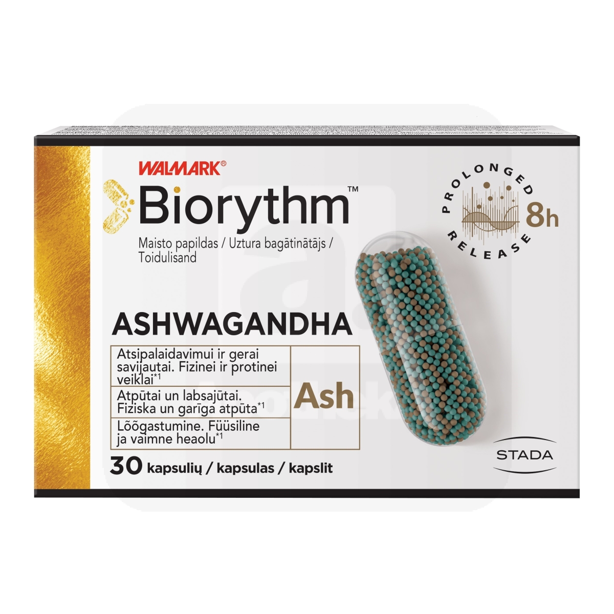 BIORYTHM ASHWAGANDHA KAPSLID N30 - Tootepilt