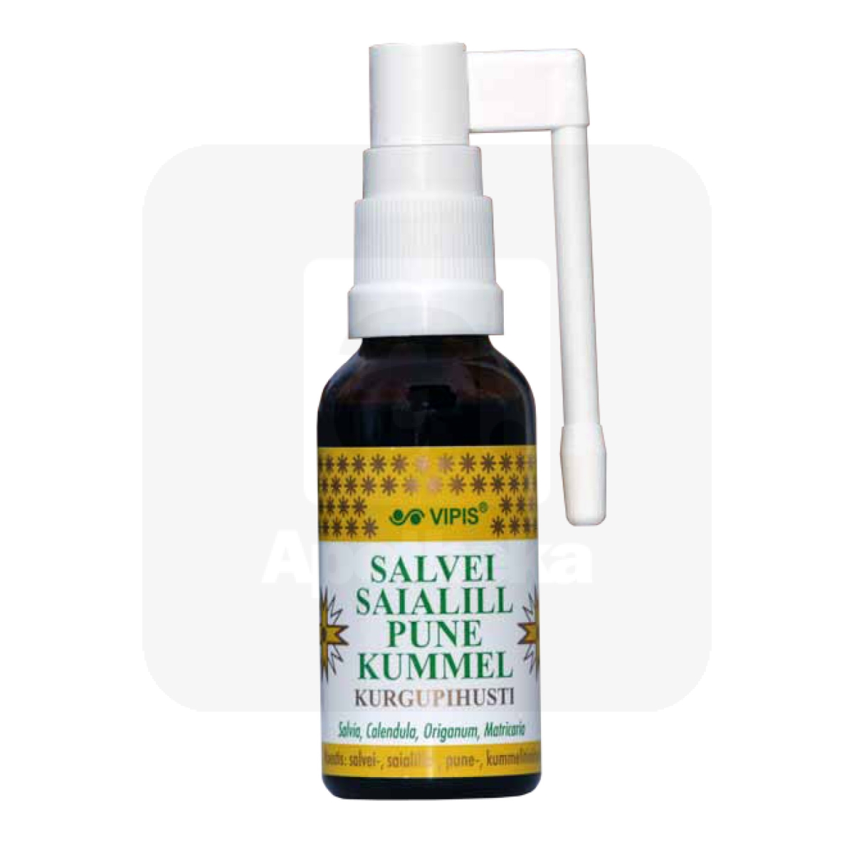 VIPIS SALVEI-SAIALILL-PUNE-KUMMEL KURGUPIHUSTI 30ML