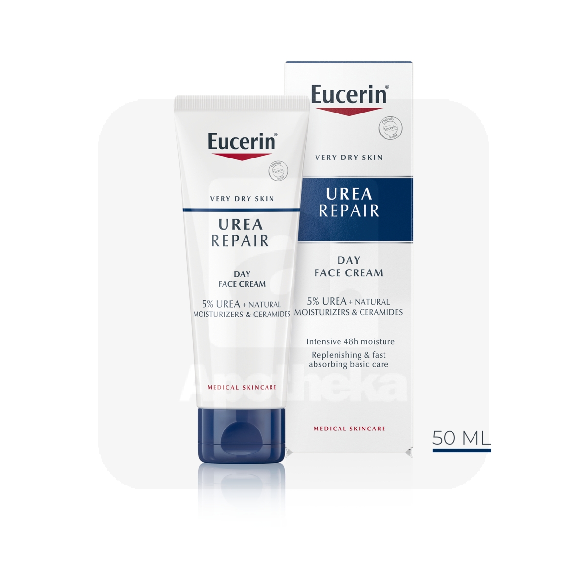 EUCERIN UREAREPAIR NÄOKREEM KUIVALE NAHALE 5% UREA 50ML - Tootepilt