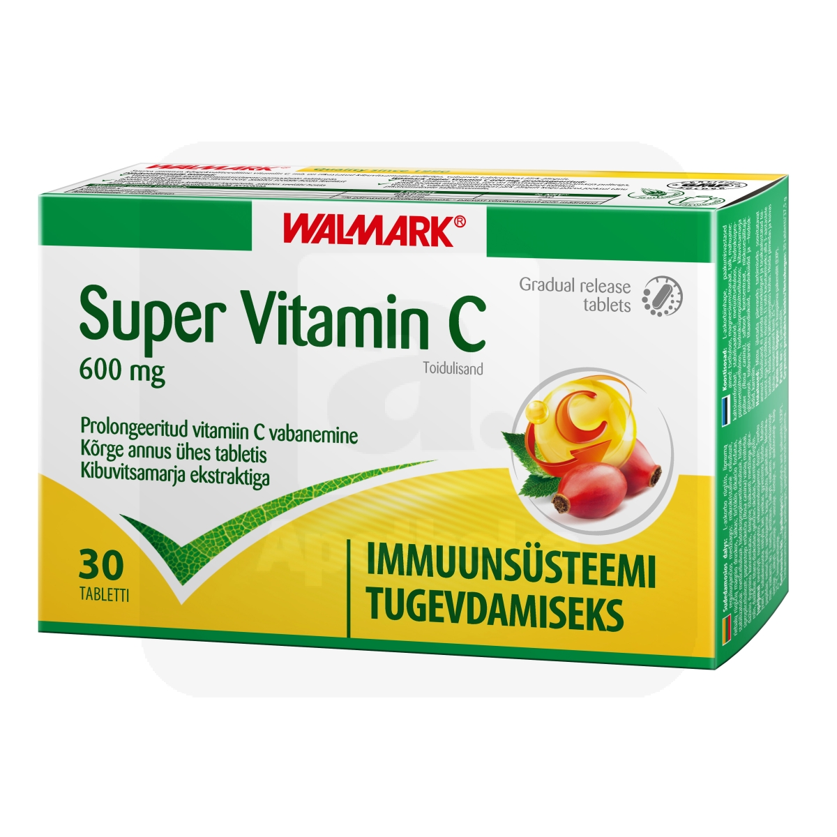 WALMARK SUPER VITAMIN C PROLONG 600MG TBL N30 - Tootepilt