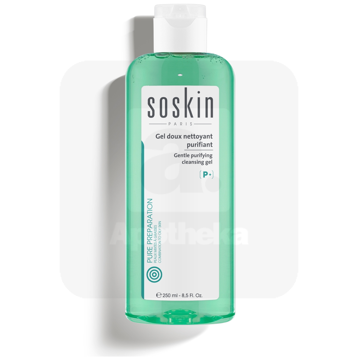 SOSKIN PARIS PUHASTUSGEEL RASUSELE JA KOMB.NAHALE 250ML - Tootepilt