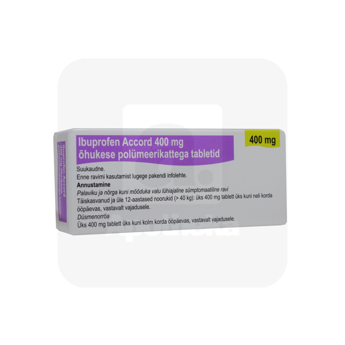 IBUPROFEN ACCORD KAETUD TBL 400MG N30 - Tootepilt