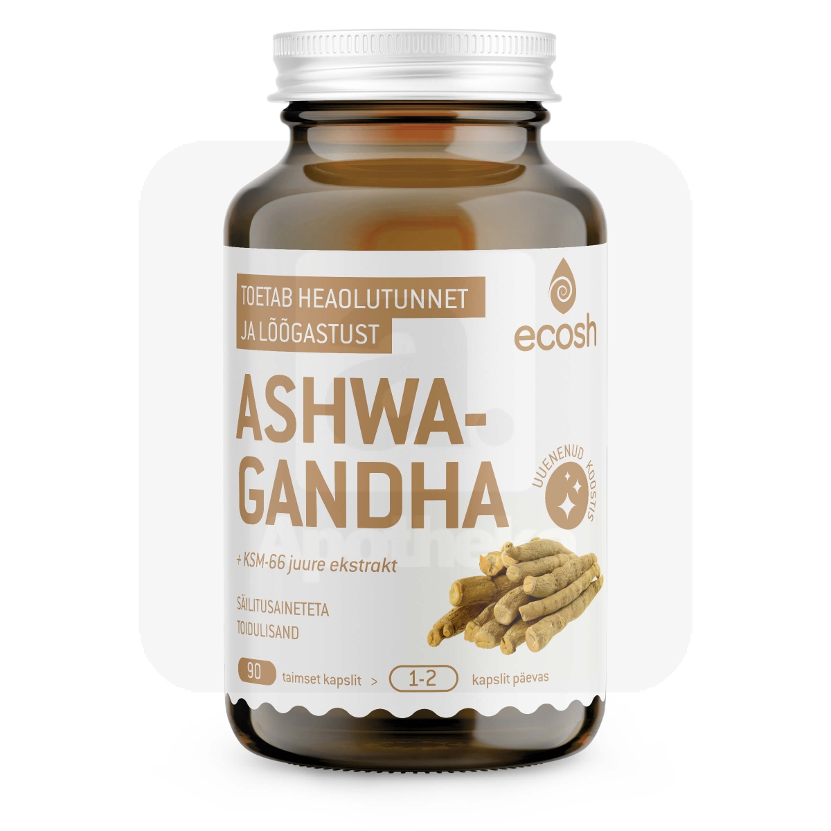 ECOSH ASHWAGANDHA JUURE KAPSLID  N90