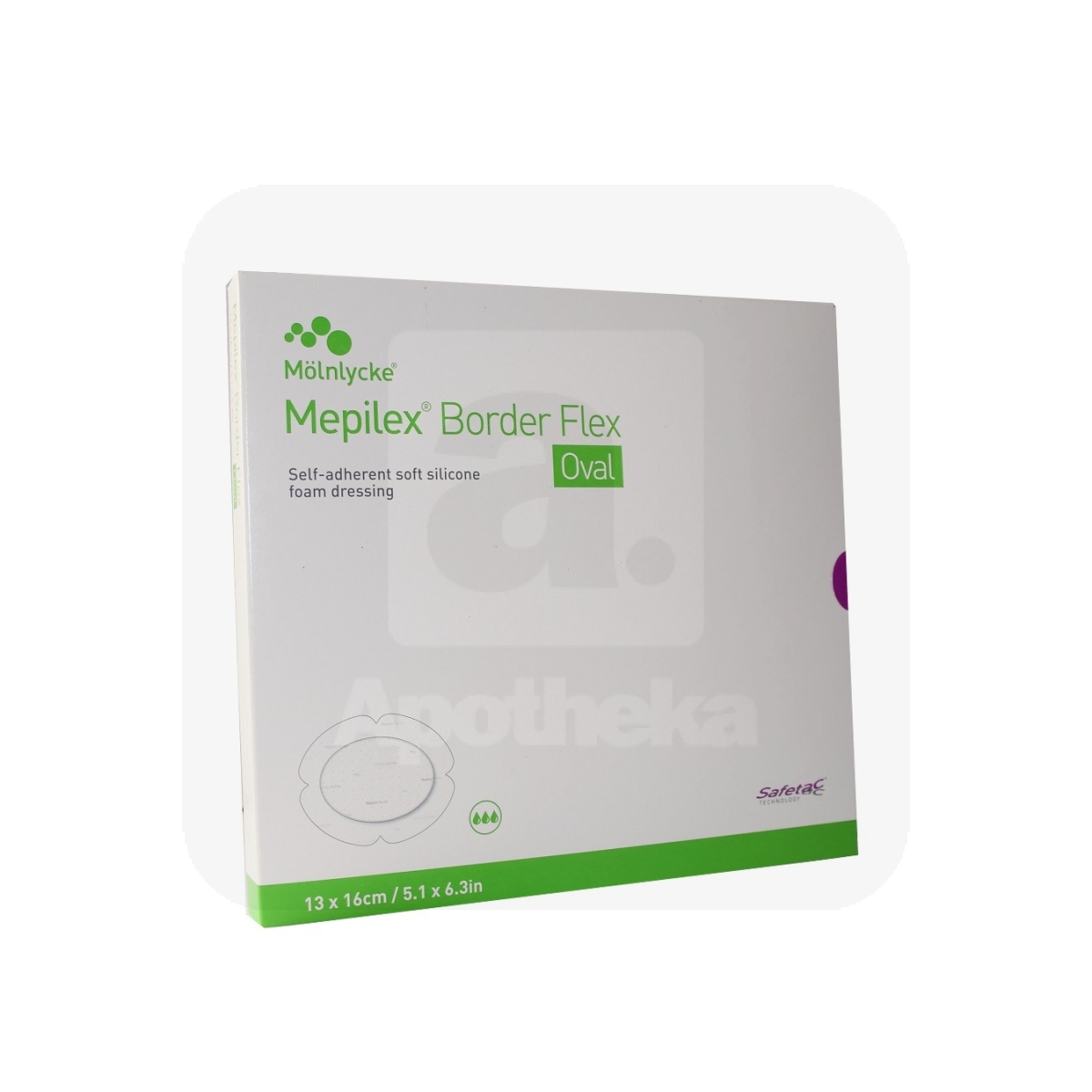 MEPILEX BORDER FLEX 13CMX16CM OVAL N5 STER - Tootepilt