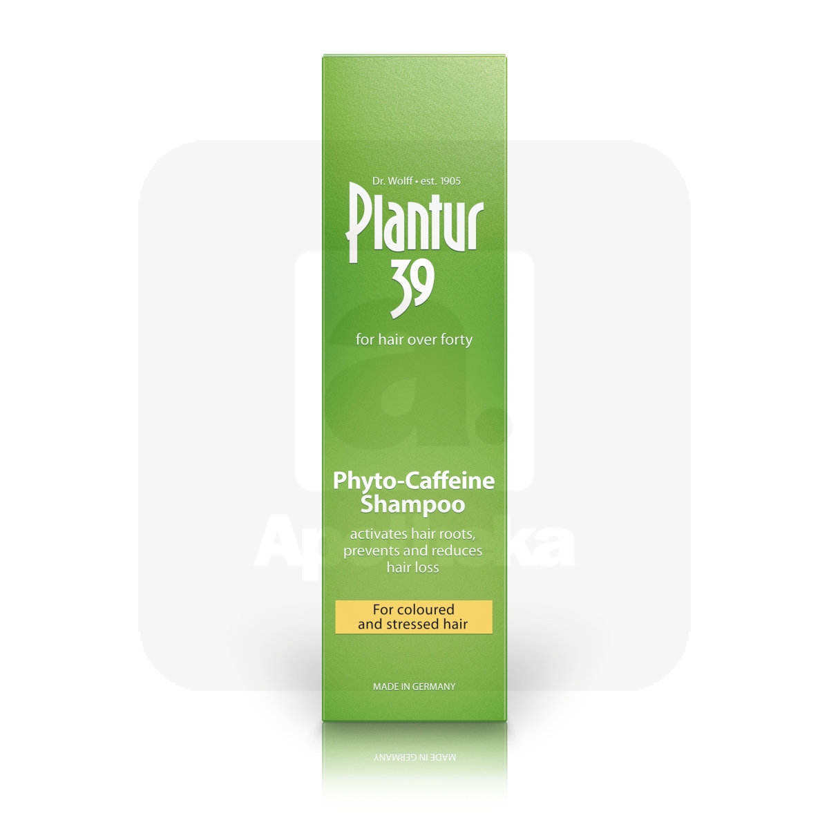 PLANTUR 39 PHYTO CAFFEINE SHAMPOON VÄRVITUD JUUSTELE 250ML - Tootepilt