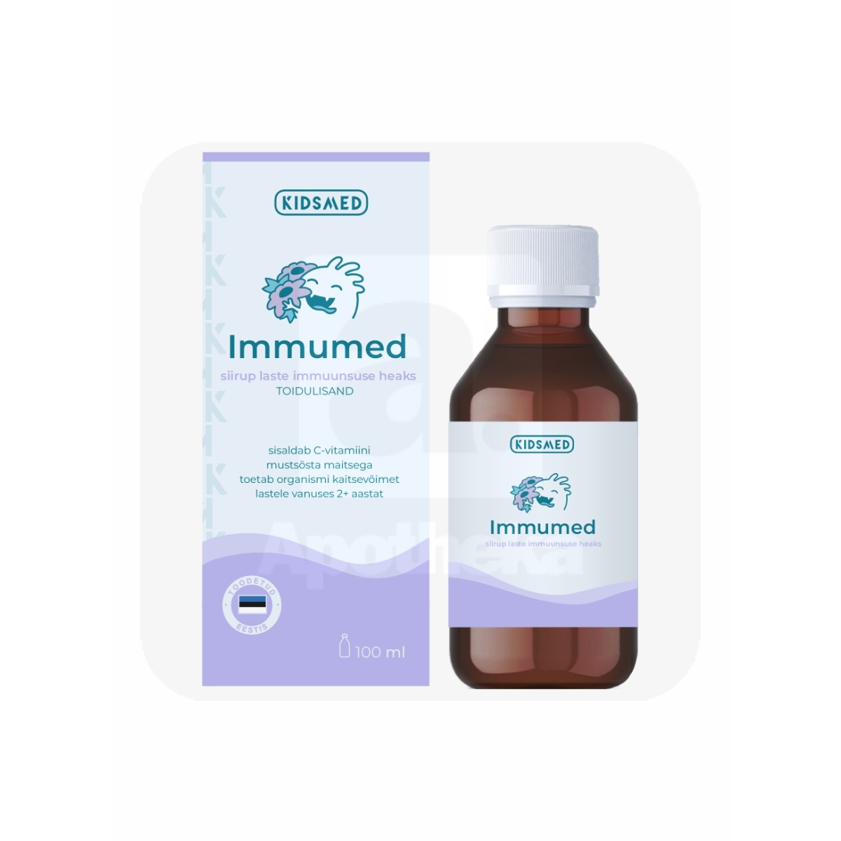 KIDSMED IMMUMED IMMUUNSUSSIIRUP LASTELE 100ML - Tootepilt