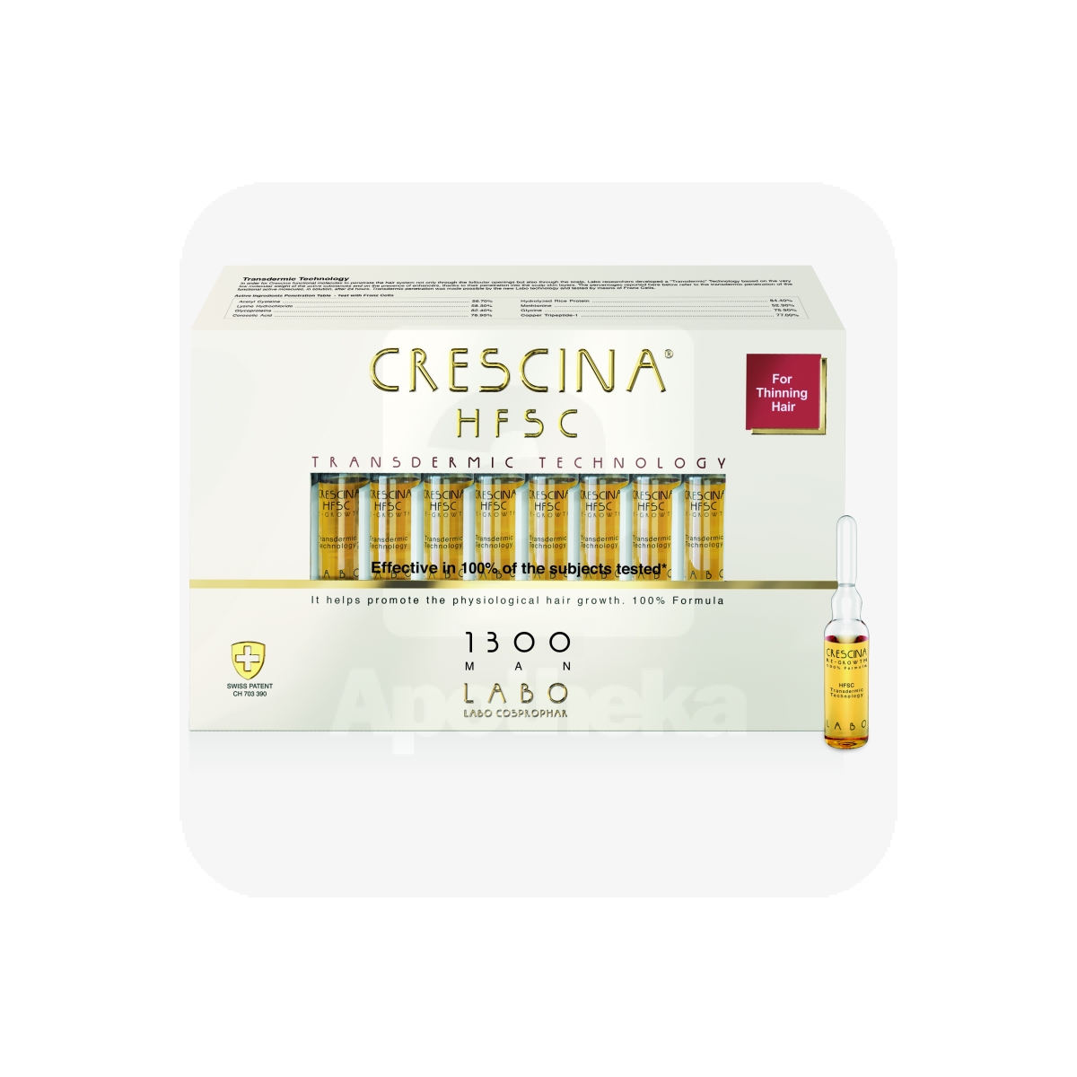 CRESCINA TRANSDERMIC 1300 AMPULLID MEHED 3,5ML N20 - Tootepilt