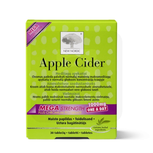 NEW NORDIC APPLE CIDER MEGA TBL 1000MG N30