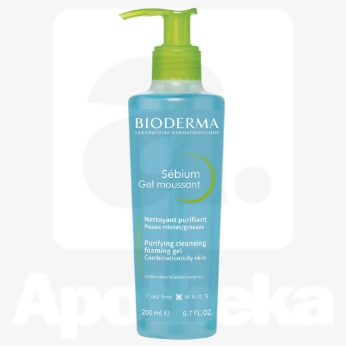 BIODERMA SEBIUM NÄOPUHASTUSE VAHTGEEL 200ML