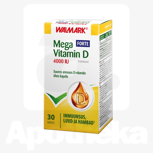 WALMARK MEGA VITAMIN D 4000IU FORTE KAPSLID N30