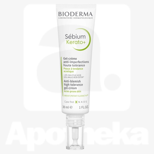 BIODERMA SEBIUM KERATO+ GEELKREEM AKNELISELE NAHALE 30ML