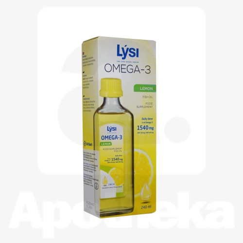 LYSI OMEGA-3 KALAÕLI SIDRUNIMAITSELINE 240ML