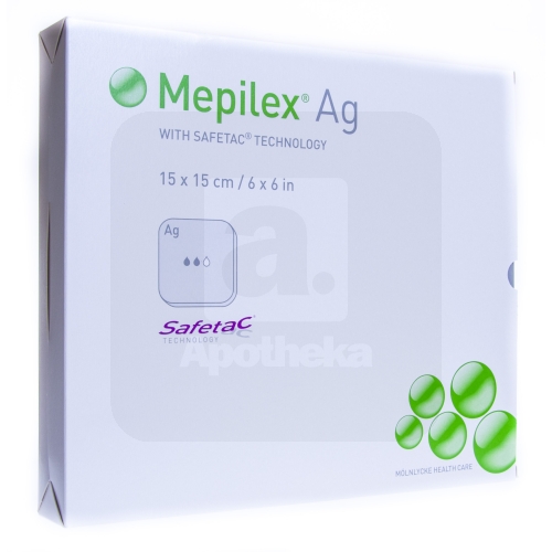 MEPILEX AG HAAVAPADI SILIKOONIGA 15X15CM N5