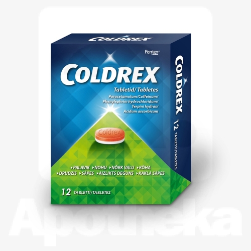 COLDREX TBL 500MG+5MG+20MG+30MG+25MG N12